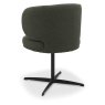 Marcel 360 Degree Swivel Dining Chairs - Green Boucle Fabric (Pair) by Bentley Designs Marcel 360 Degree Swivel Dining Chairs - Green Boucle Fabric (Pair) by Bentley Designs