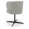Marcel 360 Degree Swivel Dining Chairs - Light Grey Faux Leather (Pair) by Bentley Designs Marcel 360 Degree Swivel Dining Chairs - Light Grey Faux Leather (Pair) by Bentley Designs