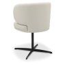 Marcel 360 Degree Swivel Dining Chairs - Ivory Faux Leather (Pair) by Bentley Designs Marcel 360 Degree Swivel Dining Chairs - Ivory Faux Leather (Pair) by Bentley Designs