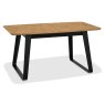Emerson Rustic Oak and Peppercorn 4-6 Seater Extending Dining Table by Bentley Designs