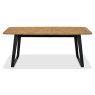 Emerson Rustic Oak and Peppercorn 6-8 Seater Extending Dining Table by Bentley Designs