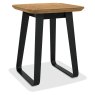 Emerson Rustic Oak and Peppercorn Square Lamp Table by Bentley Designs Emerson Rustic Oak and Peppercorn Square Lamp Table by Bentley Designs