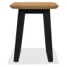 Emerson Rustic Oak and Peppercorn Square Lamp Table by Bentley Designs