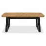 Emerson Rustic Oak and Peppercorn Rectangular Coffee Table by Bentley Designs