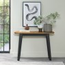 Emerson Rustic Oak and Peppercorn Console Table by Bentley Designs Emerson Rustic Oak and Peppercorn Console Table by Bentley Designs