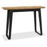 Emerson Rustic Oak and Peppercorn Console Table by Bentley Designs Emerson Rustic Oak and Peppercorn Console Table by Bentley Designs