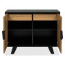 Emerson Rustic Oak and Peppercorn Narrow Sideboard by Bentley Designs Emerson Rustic Oak and Peppercorn Narrow Sideboard by Bentley Designs
