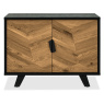 Emerson Rustic Oak and Peppercorn Narrow Sideboard by Bentley Designs