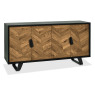 Emerson Rustic Oak and Peppercorn Wide Sideboard by Bentley Designs Emerson Rustic Oak and Peppercorn Wide Sideboard by Bentley Designs
