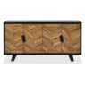 Emerson Rustic Oak and Peppercorn Wide Sideboard by Bentley Designs Emerson Rustic Oak and Peppercorn Wide Sideboard by Bentley Designs