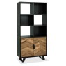 Emerson Rustic Oak and Peppercorn Display Cabinet by Bentley Designs Emerson Rustic Oak and Peppercorn Display Cabinet by Bentley Designs