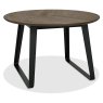 Emerson Weathered Oak and Peppercorn 4 Seater Circular Dining Table by Bentley Designs