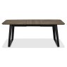 Emerson Weathered Oak and Peppercorn 4-6 Seater Extending Dining Table by Bentley Designs