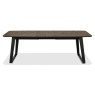 Emerson Weathered Oak and Peppercorn 6-8 Seater Extending Dining Table by Bentley Designs
