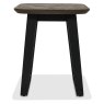 Emerson Weathered Oak and Peppercorn Square Lamp Table by Bentley Designs