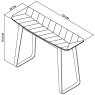 Emerson Weathered Oak and Peppercorn Console Table by Bentley Designs Emerson Weathered Oak and Peppercorn Console Table by Bentley Designs