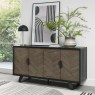 Emerson Weathered Oak and Peppercorn Wide Sideboard by Bentley Designs Emerson Weathered Oak and Peppercorn Wide Sideboard by Bentley Designs