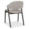 Camden Peppercorn Upholstered Dining Chairs - Grey Bonded Leather (Pair) by Bentley Designs Camden Peppercorn Upholstered Dining Chairs - Grey Bonded Leather (Pair) by Bentley Designs