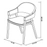 Camden Peppercorn Upholstered Dining Armchairs - Grey Bonded Leather (Pair) by Bentley Designs Camden Peppercorn Upholstered Dining Armchairs - Grey Bonded Leather (Pair) by Bentley Designs
