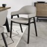 Camden Peppercorn Upholstered Dining Armchairs - Grey Bonded Leather (Pair) by Bentley Designs Camden Peppercorn Upholstered Dining Armchairs - Grey Bonded Leather (Pair) by Bentley Designs