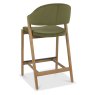 Camden Rustic Oak Upholstered Bar Stool - Cedar Velvet Fabric (Single) by Bentley Designs Camden Rustic Oak Upholstered Bar Stool - Cedar Velvet Fabric (Single) by Bentley Designs