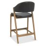 Camden Rustic Oak Upholstered Bar Stool - Old West Vintage Bonded Leather (Single) Camden Rustic Oak Upholstered Bar Stool - Old West Vintage Bonded Leather (Single)