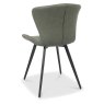 Garcia Upholstered Dining Chairs - Olive Vintage Faux Leather and Black Legs (Pair) Garcia Upholstered Dining Chairs - Olive Vintage Faux Leather and Black Legs (Pair)