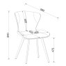 Garcia Upholstered Dining Chairs - Olive Vintage Faux Leather and Black Legs (Pair) Garcia Upholstered Dining Chairs - Olive Vintage Faux Leather and Black Legs (Pair)