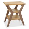 Kristen Oak and Light Weathered Oak Lamp Table by Bentley Designs Kristen Oak and Light Weathered Oak Lamp Table by Bentley Designs