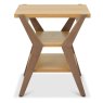 Kristen Oak and Light Weathered Oak Lamp Table by Bentley Designs