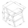 Kristen Oak and Light Weathered Oak Lamp Table by Bentley Designs Kristen Oak and Light Weathered Oak Lamp Table by Bentley Designs