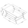 Kristen Oak and Light Weathered Oak Coffee Table by Bentley Designs Kristen Oak and Light Weathered Oak Coffee Table by Bentley Designs