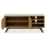 Kristen Oak and Light Weathered Oak Media Unit by Bentley Designs Kristen Oak and Light Weathered Oak Media Unit by Bentley Designs