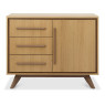 Kristen Oak and Light Weathered Oak Narrow Sideboard by Bentley Designs