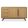 Kristen Oak and Light Weathered Oak Wide Sideboard by Bentley Designs