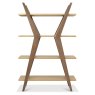 Kristen Oak and Light Weathered Oak Open Display Unit by Bentley Designs Kristen Oak and Light Weathered Oak Open Display Unit by Bentley Designs