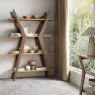 Kristen Oak and Light Weathered Oak Open Display Unit by Bentley Designs Kristen Oak and Light Weathered Oak Open Display Unit by Bentley Designs