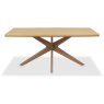 Kristen Oak and Light Weathered Oak 6 Seater Dining Table by Bentley Designs