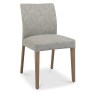 Kristen Oak and Light Weathered Oak Upholstered Dining Chairs - Grey Fabric (Pair) Kristen Oak and Light Weathered Oak Upholstered Dining Chairs - Grey Fabric (Pair)