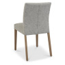 Kristen Oak and Light Weathered Oak Upholstered Dining Chairs - Grey Fabric (Pair) Kristen Oak and Light Weathered Oak Upholstered Dining Chairs - Grey Fabric (Pair)