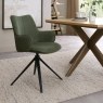 Rowan 360 Degree Self-Returning Swivel Chair - Green Fabric and Black Legs (Single) Rowan 360 Degree Self-Returning Swivel Chair - Green Fabric and Black Legs (Single)