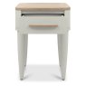 Larsen Scandi Oak and Soft Grey Lamp Table with Drawer by Bentley Designs Larsen Scandi Oak and Soft Grey Lamp Table with Drawer by Bentley Designs