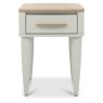 Larsen Scandi Oak and Soft Grey Lamp Table with Drawer by Bentley Designs