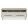 Larsen Scandi Oak and Soft Grey Media Unit by Bentley Designs