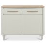 Larsen Scandi Oak and Soft Grey Narrow Sideboard by Bentley Designs