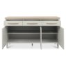 Larsen Scandi Oak and Soft Grey Wide Sideboard by Bentley Designs