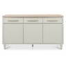 Larsen Scandi Oak and Soft Grey Wide Sideboard by Bentley Designs