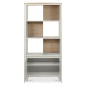 Larsen Scandi Oak and Soft Grey Display Unit by Bentley Designs Larsen Scandi Oak and Soft Grey Display Unit by Bentley Designs