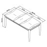 Larsen Scandi Oak and Soft Grey 4-6 Extension Dining Table by Bentley Designs Larsen Scandi Oak and Soft Grey 4-6 Extension Dining Table by Bentley Designs