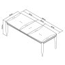 Larsen Scandi Oak and Soft Grey 6-8 Extension Dining Table by Bentley Designs Larsen Scandi Oak and Soft Grey 6-8 Extension Dining Table by Bentley Designs